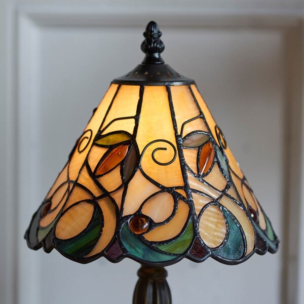 Endon 64196 - Настолна лампа Tiffany JAMELIA 1xE14/40W/230V Ø 20 см