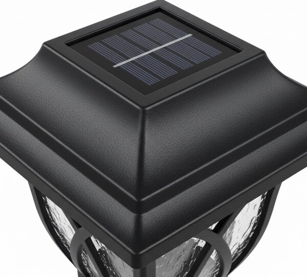 LED соларна лампа LAWN LED/1,2V 100 mAh 3000K 44 cm IP44 черна