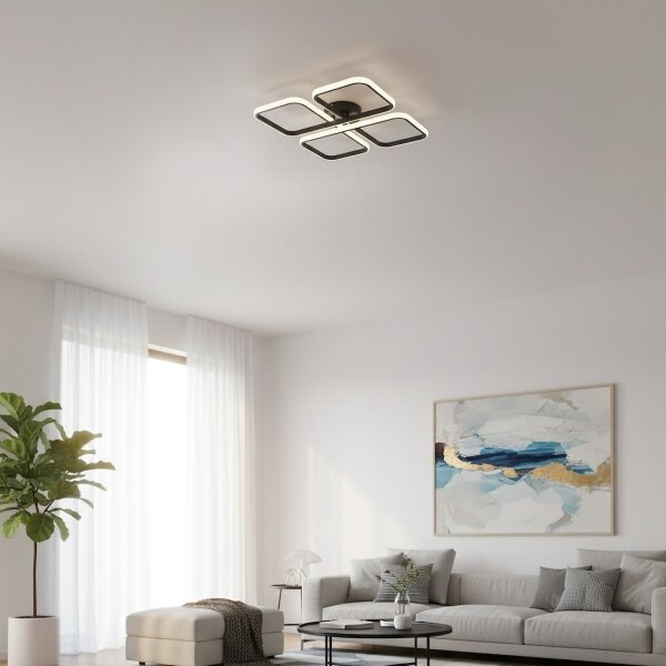 LED таванно осветително тяло HIDALGO LED/40W/230V черно