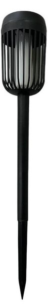 Соларна LED лампа FLAME LED/1,2V 100 mAh 1800K 37 cm IP44 черна