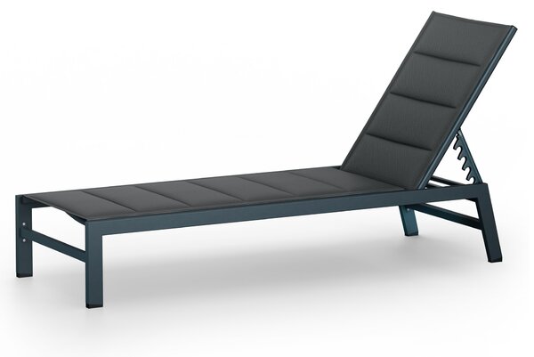 Blumfeldt Renazzo Lounge шезлонг, 120 кг товароносимост, 5 нива, водоотблъскващ