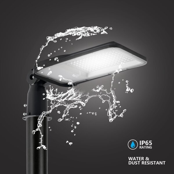Brilagi-LED Външна лампа със стълб и кабел 4 м URBANLIGHT LED/100W/230V черна IP65