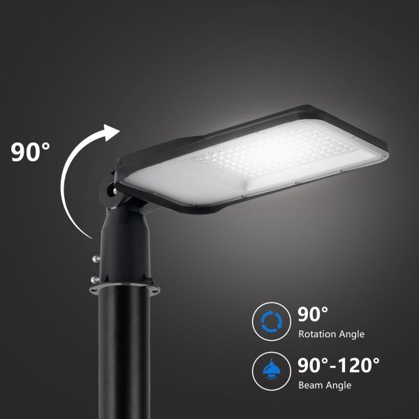 Brilagi-LED Външна лампа със стълб и кабел 4 м URBANLIGHT LED/100W/230V черна IP65