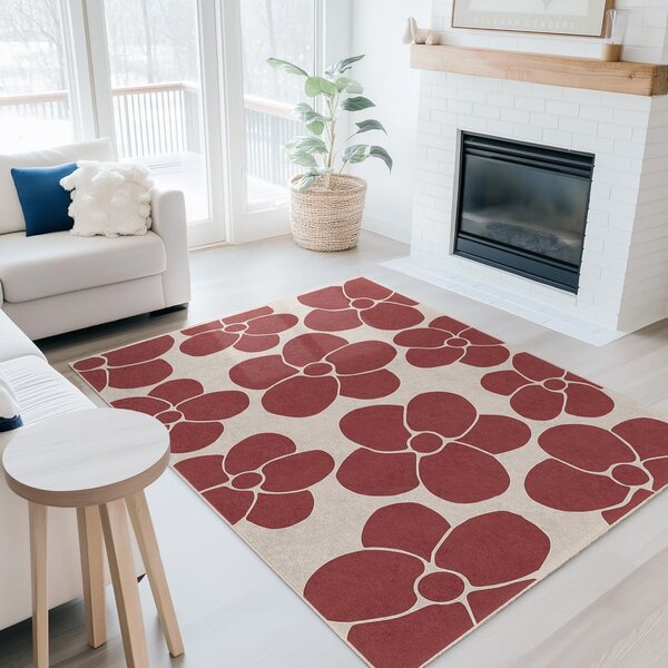 Червена пътека подходяща за пране 60x230 cm Red Meadow – Mila Home