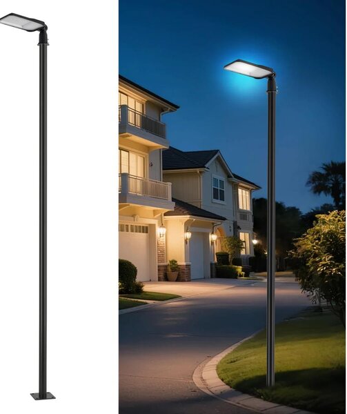 Brilagi-LED Външна лампа със стълб и кабел 4 м URBANLIGHT LED/100W/230V черна IP65