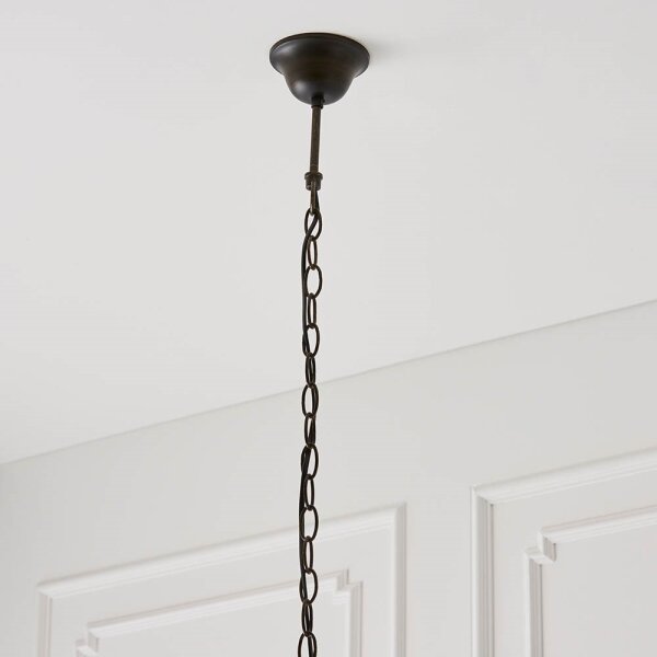 Endon 64194 - Полилей с верига Tiffany JAMELIA 3xE27/60W/230V, Ø 50 см