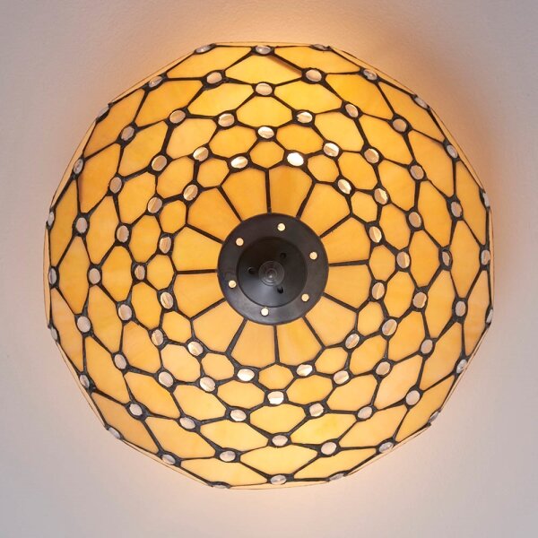 Endon 70242 - Плафон Tiffany PEARL 2xE27/60W/230V пр. 37 см