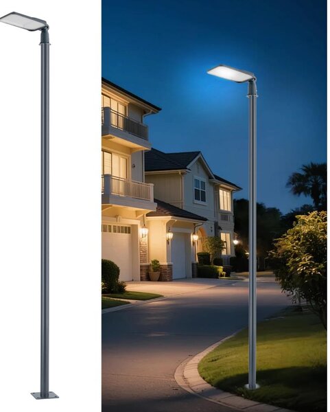Brilagi-LED Външна лампа със стълб и кабел 4 m URBANLIGHT LED/100W/230V антрацит IP65