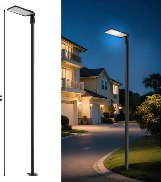 Brilagi-LED Външна лампа със стълб и 4 m кабел URBANLIGHT LED/200W/230V черна IP65