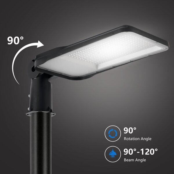 Brilagi-LED URBANLIGHT външна лампа със стълб и кабел 5 m LED/200W/230V черна IP65