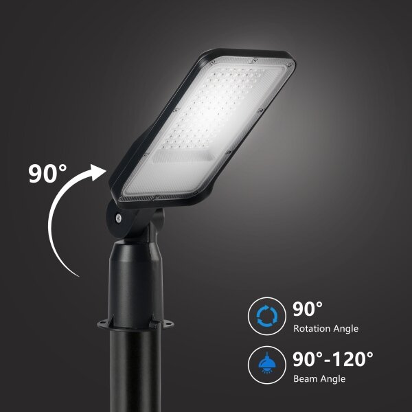 Brilagi - LED външна лампа със стълб и кабел 3 m URBANLIGHT LED/50W/230V черна IP65