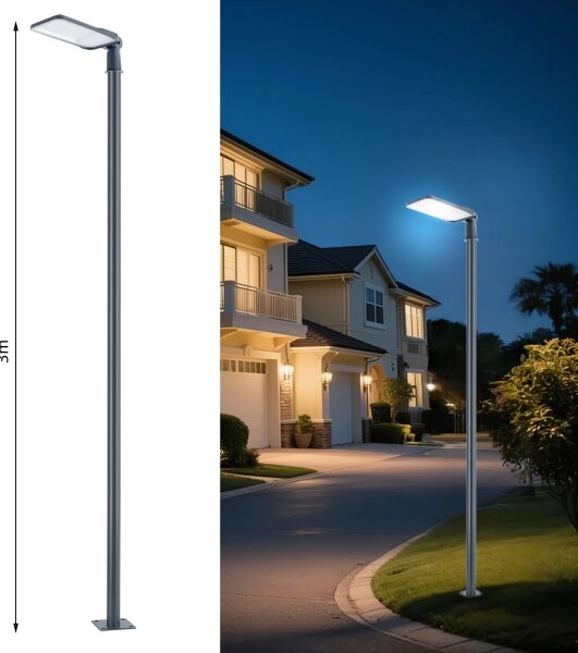 Brilagi-LED Външна лампа със стълб и kl. 3 m URBANLIGHT LED/200W/230V антрацит IP65
