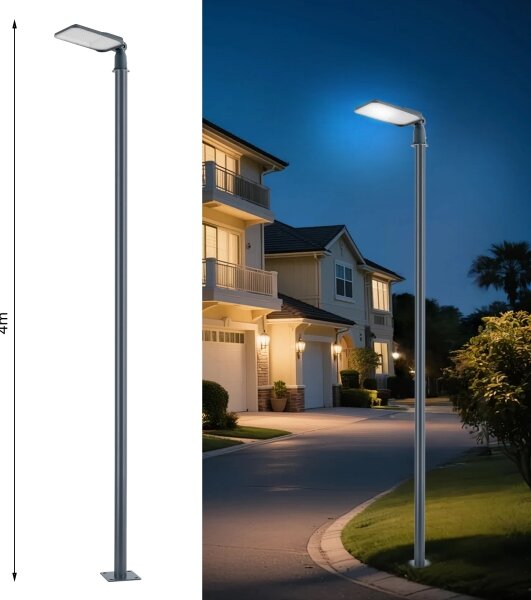 Brilagi-LED Външна лампа със стълб и кабел 4 m URBANLIGHT LED/100W/230V антрацит IP65