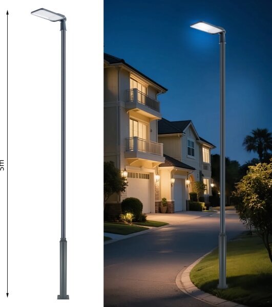 Brilagi-LED Външна лампа с колона и кабел 5 m URBANLIGHT LED/200W/230V антрацит IP65