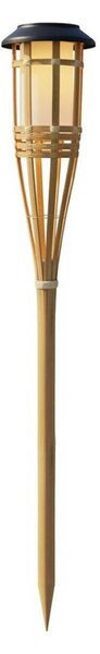 Слънчева LED лампа BAMBOO LED/1,2V 150 mAh 1800K 56 cm IP44 бежова
