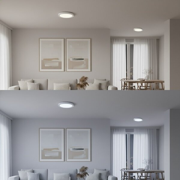 LED RGBW плафон MELO, с възможност за димиране, LED/36W/230V 3000-6000K Ø 39 cm, бял + ДУ