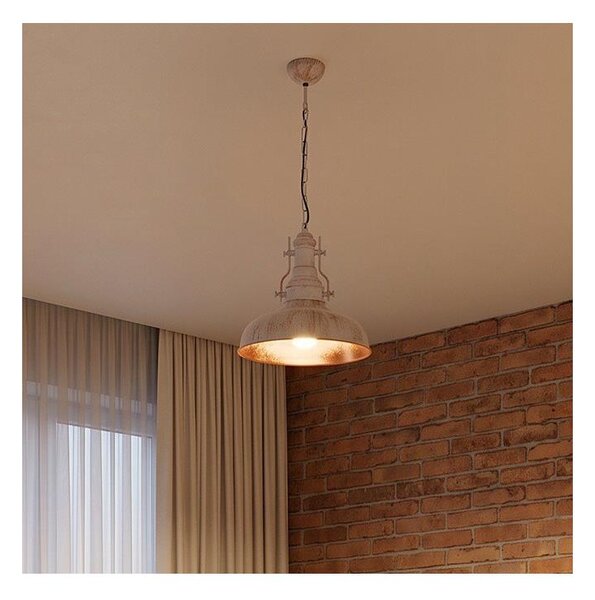 Brilagi - Полилей на верига PYRONIC 1xE27/40W/230V Ø 32 см кремав/патина