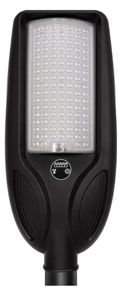 Димируема LED соларна улична лампа със сензор VENICE 100W/6000 mAh IP65 черна + дистанционно управление