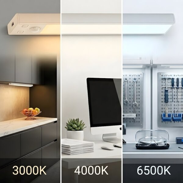 КОМПЛЕКТ 2x LED акумулаторно осветление за мебели със сензор VIRO LED/1W/800 mAh 20 см CCT бяло