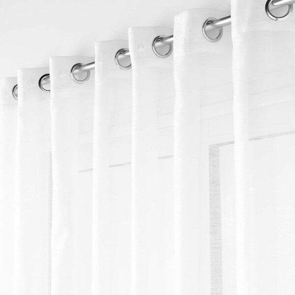 Бяла завеса от воал 400x240 cm Lissea – douceur d'intérieur