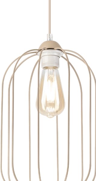 Висящ полилей DESTELLO на кабел 1xE27/15W/230V Ø 21 cm бежов