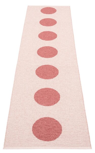 Светлочервена пътека за открито и закрито 70x280 cm Vera Pop Blush – Pappelina