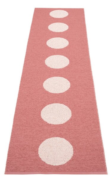 Светлочервена пътека за открито и закрито 70x280 cm Vera Pop Blush – Pappelina