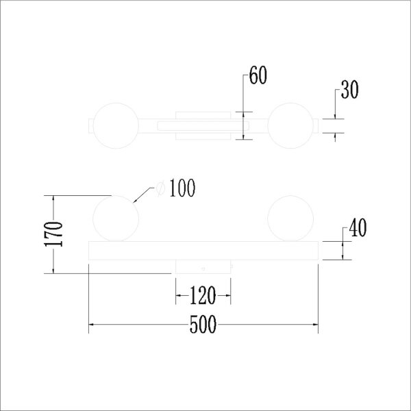 LED аплик MAGNET LED/13W/230V + 2xG9/60W 3000/4000K бял