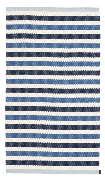 Син и кремав килим за открито и закрито 70x120 cm Teo Denim – Pappelina