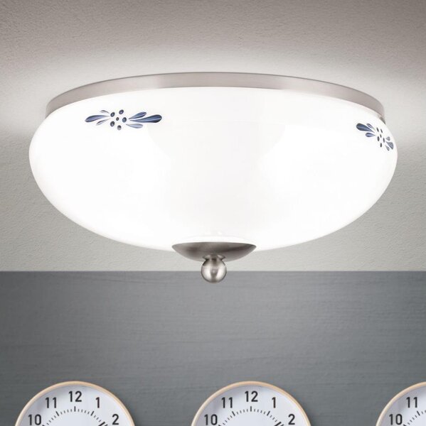 Orion DL 7-673 - Плафон LANDHAUS, 2x E27/60W/230V, Ø 28 см, хром/бял