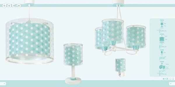 Dalber 41007H - Детски полилей DOTS 3xE27 / 60W / 230V