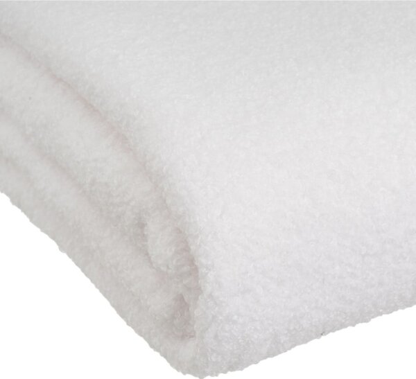 Бяло одеяло от шерпа 130x160 cm Sherpa Bouclé – Casa Selección
