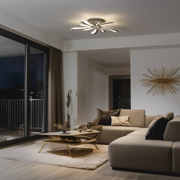Brilagi - LED Димируем полилей за повърхностен монтаж TWIST LED/55W/230V 3000-6500K антрацит + д.у