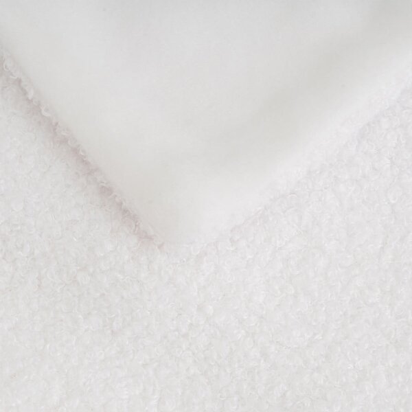 Бяло одеяло от шерпа 130x160 cm Sherpa Bouclé – Casa Selección
