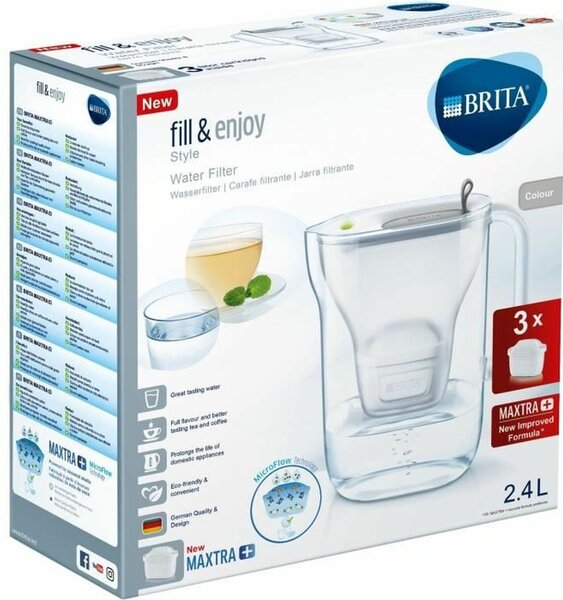 Филтрираща Кана Brita Сив Пластмаса 2,4 L