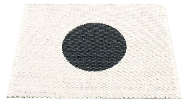 Черно-бял килим за открито и закрито 70x90 cm Vera Black – Pappelina