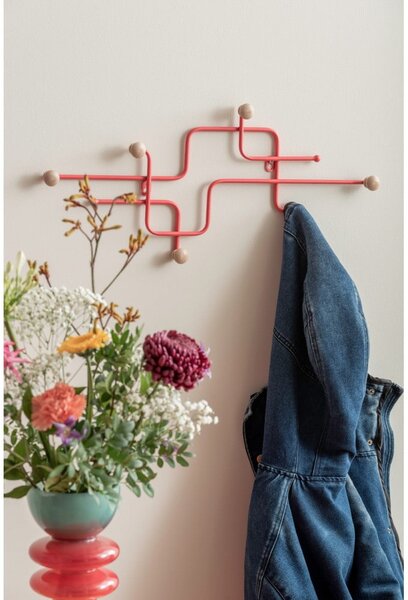 Сива метална стенна закачалка 60,5 cm Metro – PT LIVING