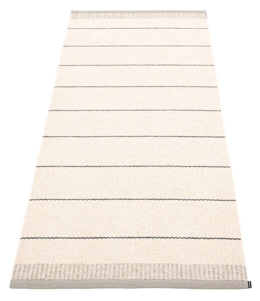 Светлосива и кремава пътека за открито и закрито 85x200 cm Belle Warm Grey – Pappelina