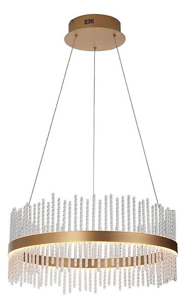 Endon 107671 - LED Димируем пендел ADRIEL LED/41W/230V 3000K златист/прозрачен