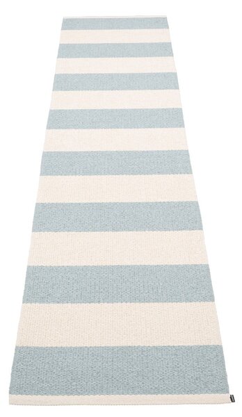 Светлосиня и кремава пътека за открито и закрито 70x300 cm Bob Blue Fog – Pappelina