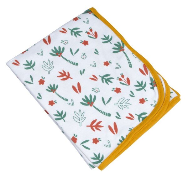 Бяло памучно бебешко одеяло 75x75 cm Savannah – Bébé Douceur