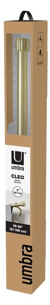 Стоманен разширяем прът за завеси в златист цвят 91 - 168 cm Cleo – Umbra