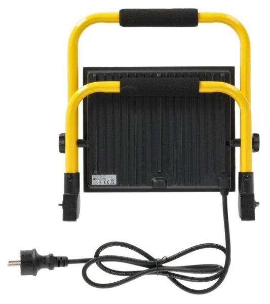 LED Преносим прожектор TIGRA LED/100W/4000K IP54 черен/жълт