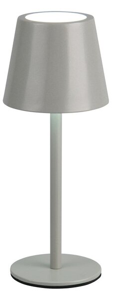 Сива LED настолна лампа с метален абажур (височина 21 cm) Diaz – Reality