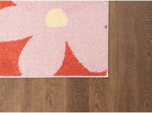 Червен и розов детски килим 80x150 cm Lolly Coral – FD
