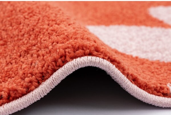 Червен и розов детски килим 80x150 cm Lolly Coral – FD