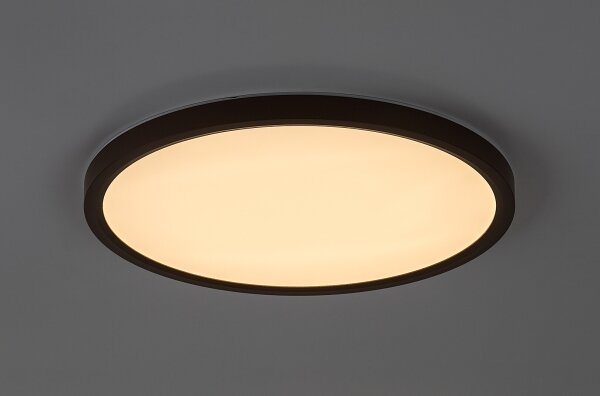 Rabalux 75083 - LED плафон за баня LAUTREC 24W/230V Ø 40 см IP44 кафяв
