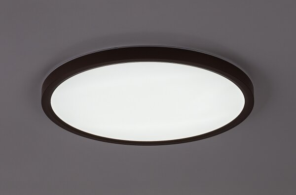 Rabalux 75083 - LED плафон за баня LAUTREC 24W/230V Ø 40 см IP44 кафяв