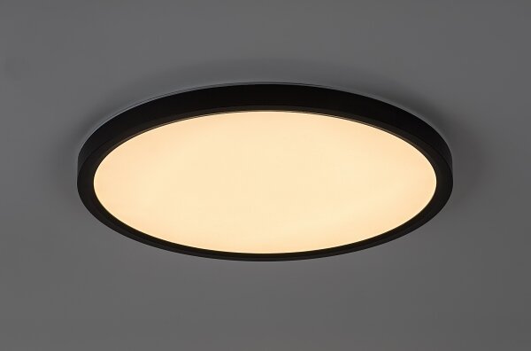Rabalux 75084 - LED таванно осветително тяло за баня LAUTREC 24W/230V Ø 40 см IP44, черно