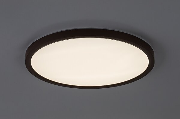 Rabalux 75083 - LED плафон за баня LAUTREC 24W/230V Ø 40 см IP44 кафяв